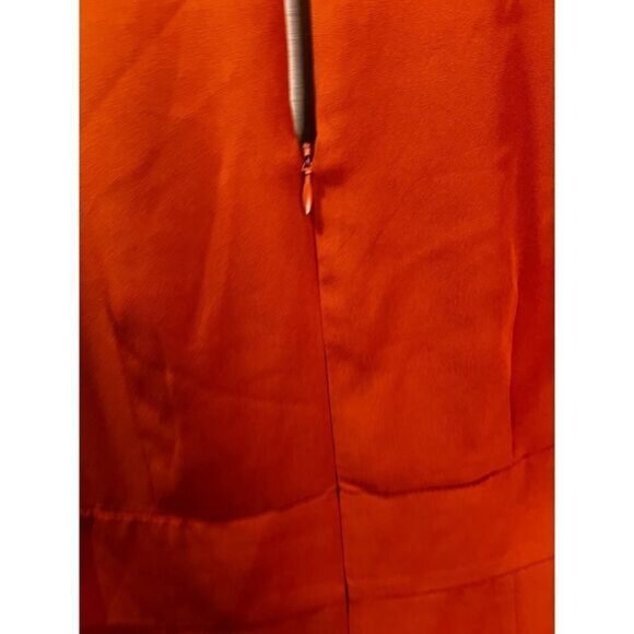 Rust Orange Long Sleeve V-Neck Romper With Back Zipper By Forever 21 Contemporar - Picture 7 of 7